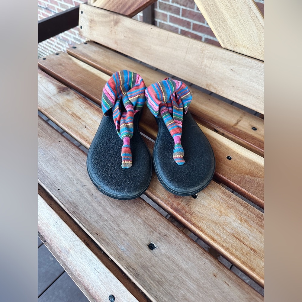 Size 9 Sanuk Flip Flops